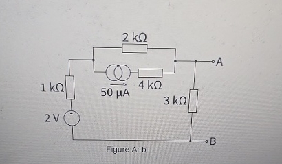 Figure A 1 b can u do thevenin equivalent circuit
