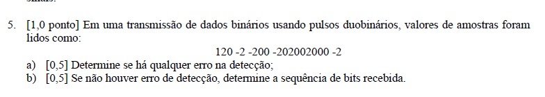 Em uma transmiss o de dados bin rios usando