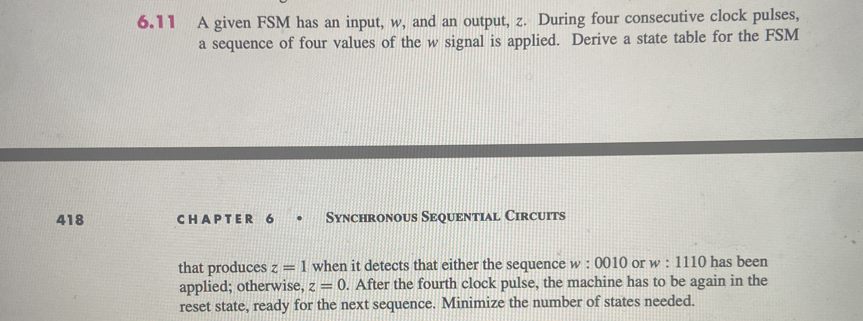Answer 6 . 1 1 . Please do the solution by pen /