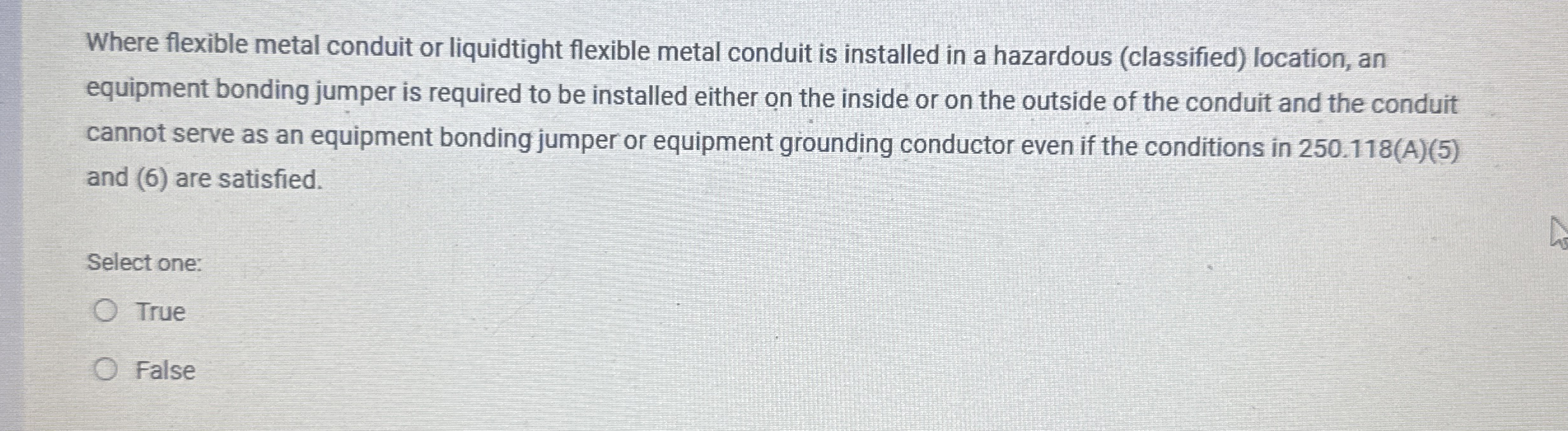 Where flexible metal conduit or liquidtight