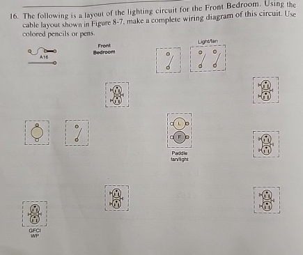 The following is a layout of the lighting circuit