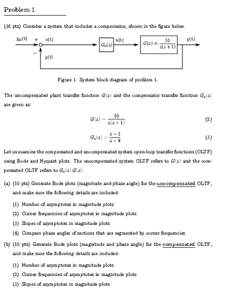 Problem 1 ( 3 6 pts ) Consider a system that