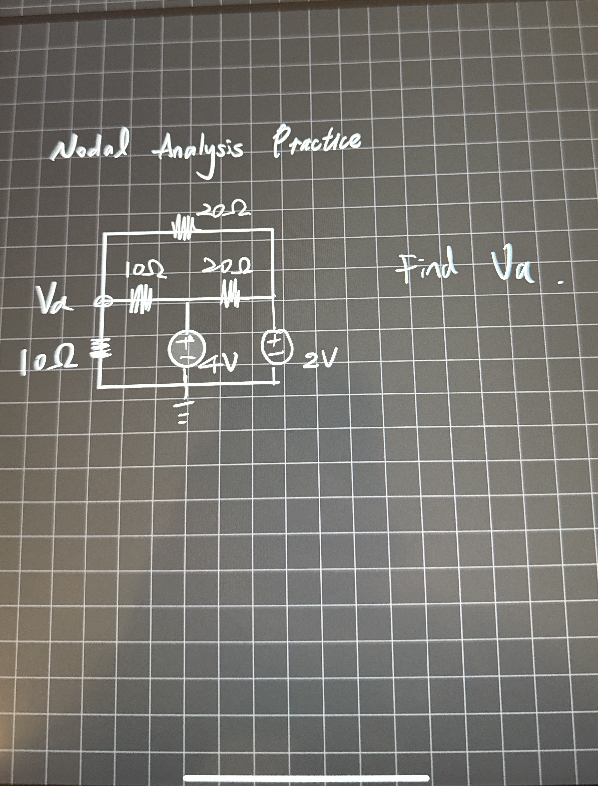 Nodal Analysis Practice Find Va