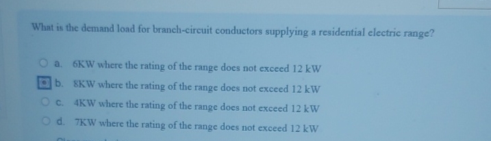 What is the demand load for branch - circuit