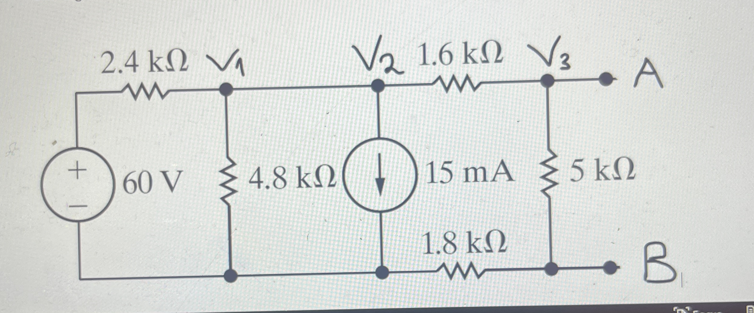 Find V _ 1 , V _ 2 and V _ 3