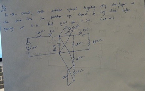 Q 6 Is the circuir, both swither operat togethy