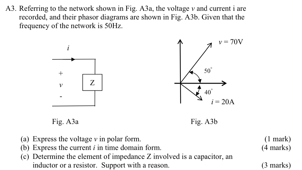 A 3 . Referring to the network shown in Fig. A 3