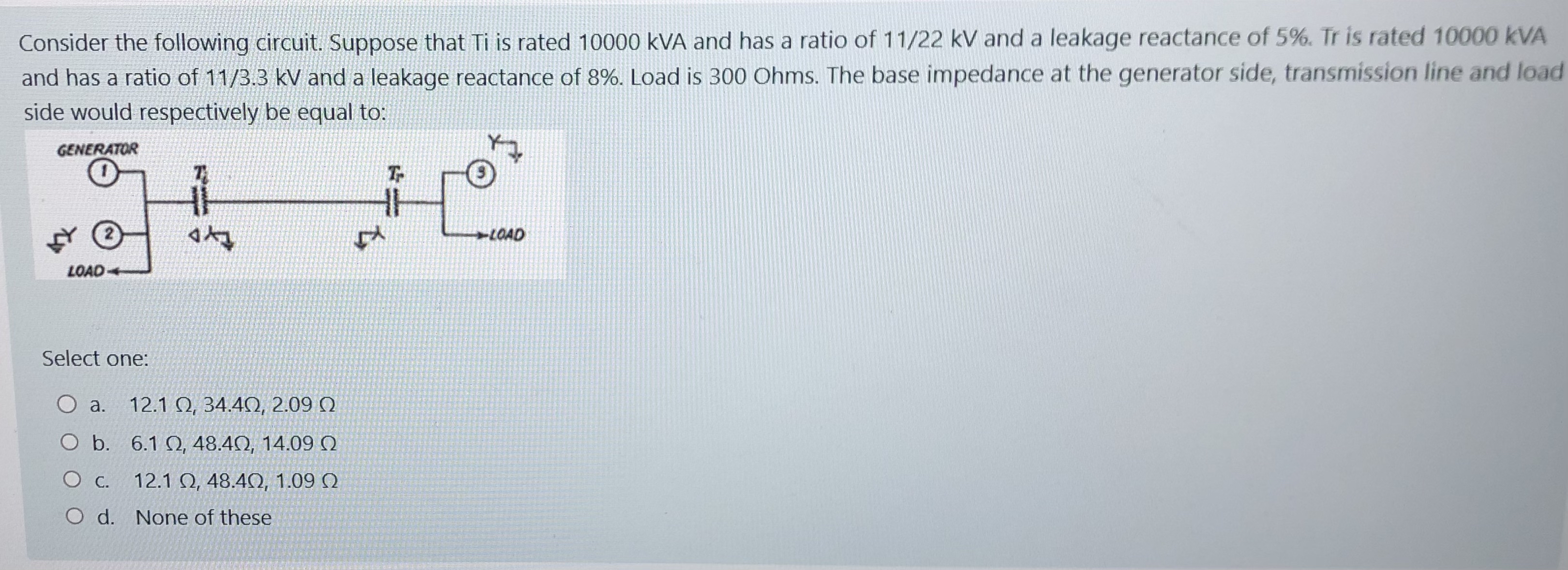 Consider the following circuit. Suppose that Ti
