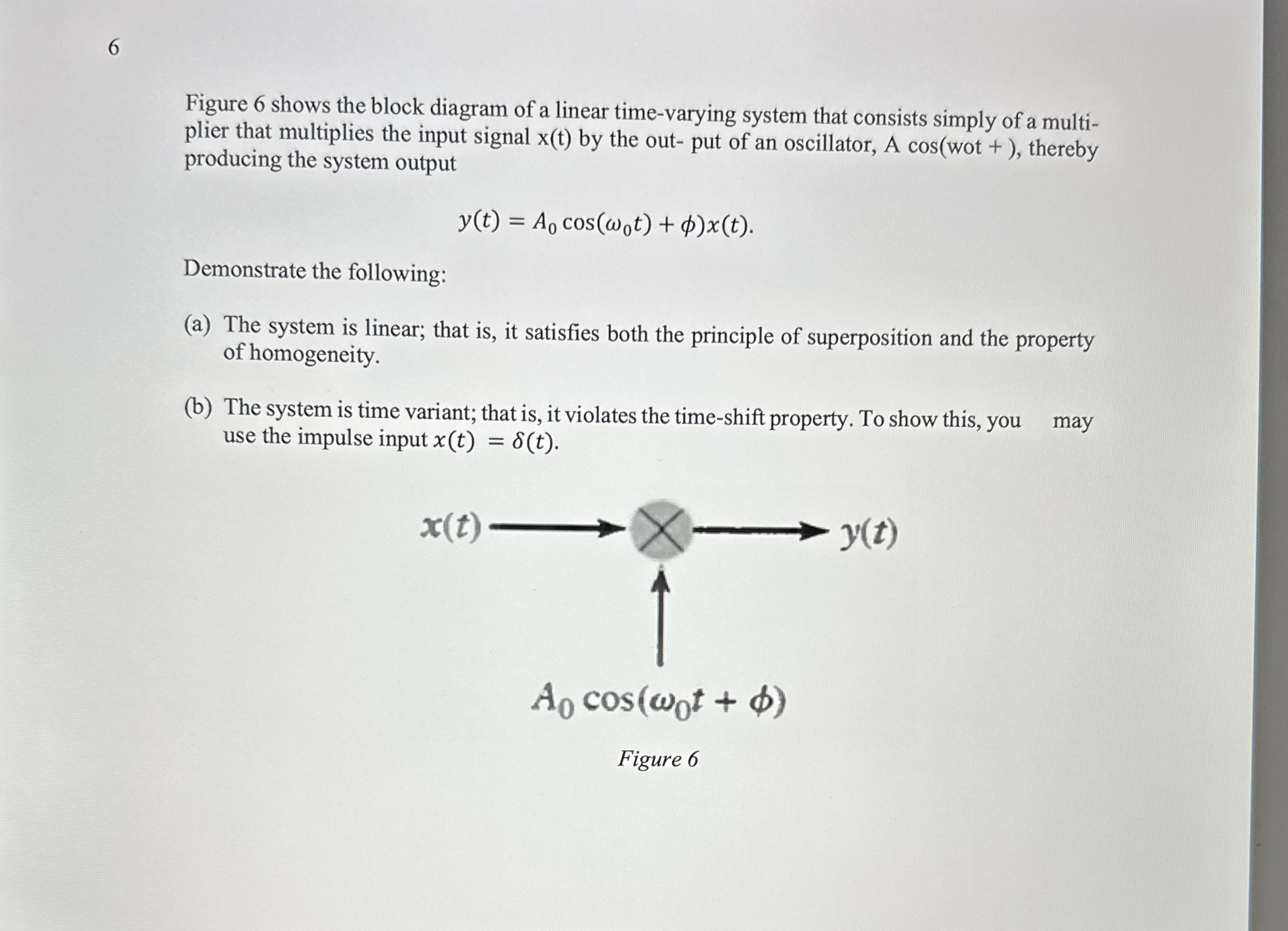 6 Figure 6 shows the block diagram of a linear
