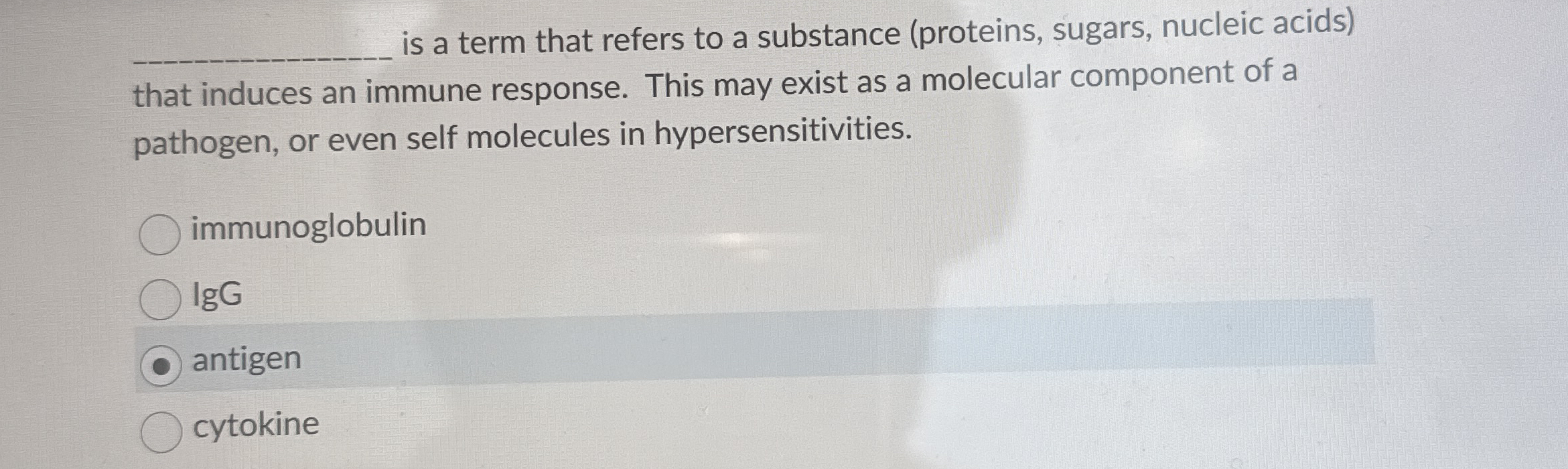 is a term that refers to a substance ( proteins ,