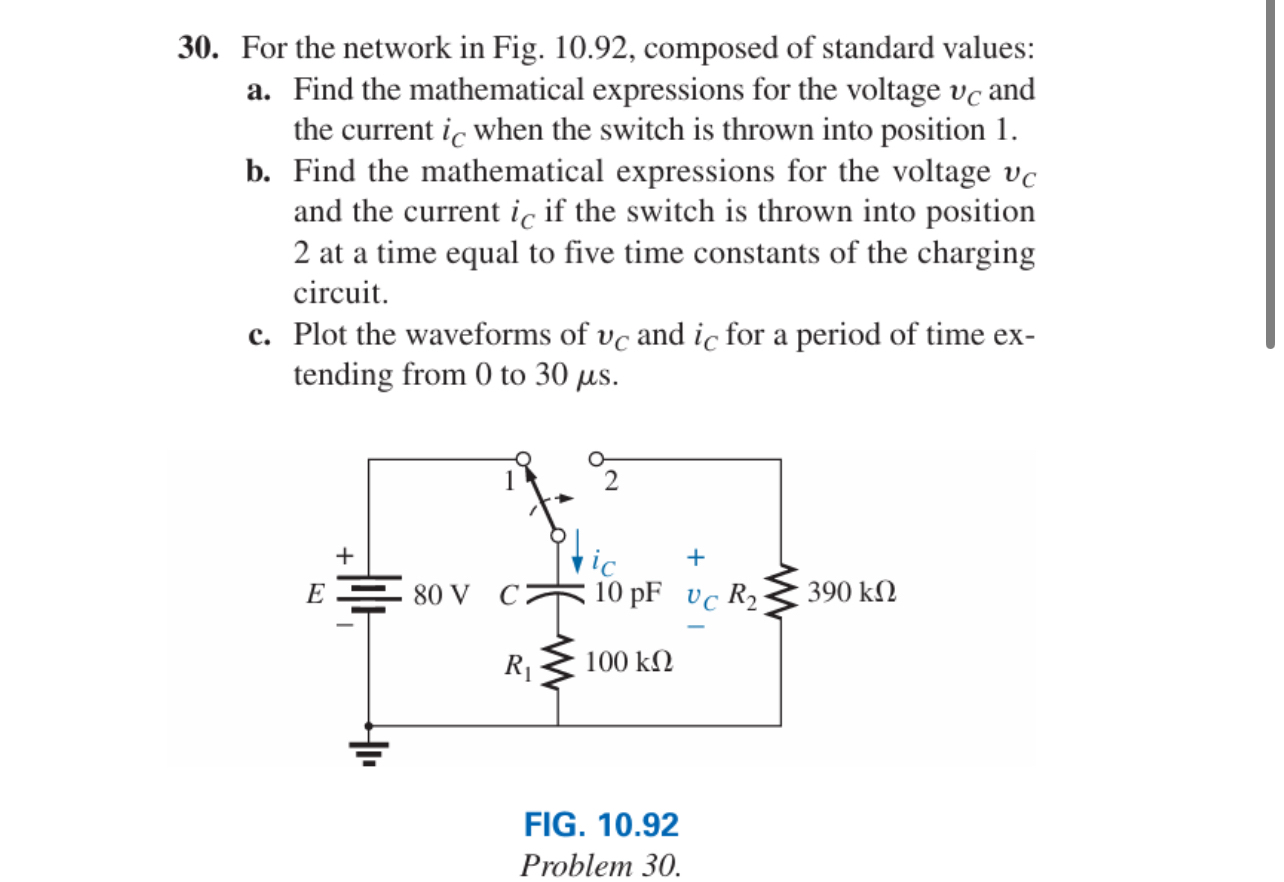 For the network in Fig. 1 0 . 9 2 , composed of