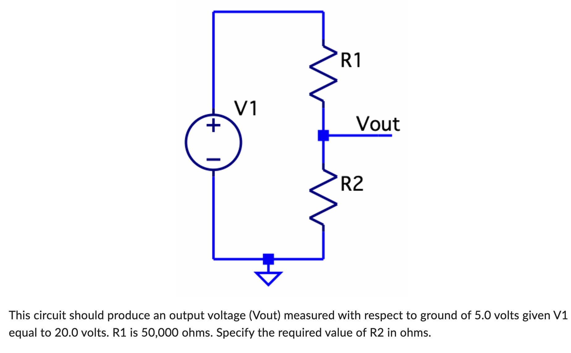 This circuit should produce an output voltage (