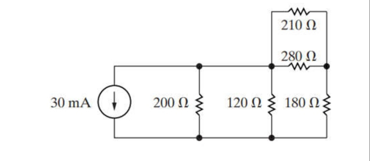 In the circuit given below: a ) Find the currents