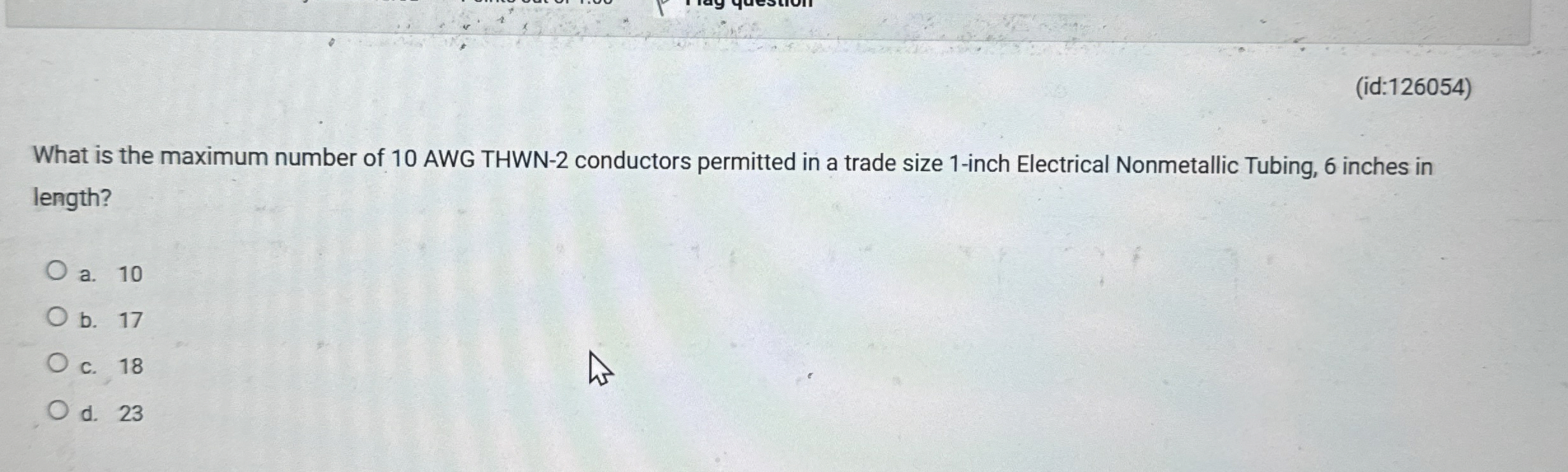 ( id: 1 2 6 0 5 4 ) What is the maximum number of