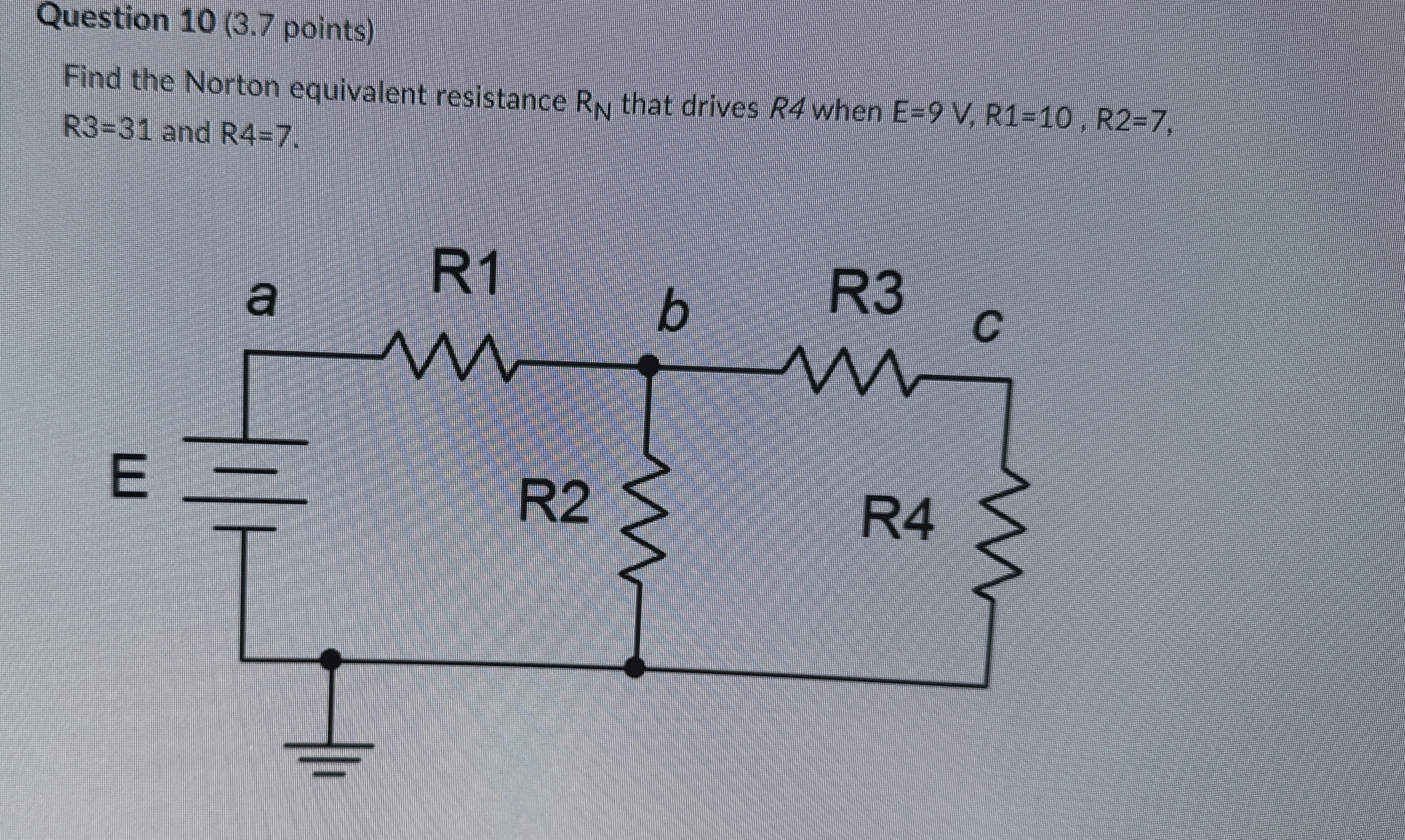 Find the Norton equivalent resistance Rn that