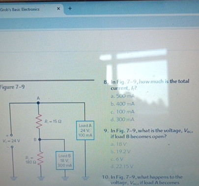 Grob's Basic Electronics Fiqure 7 - 9 8 . In Fig.
