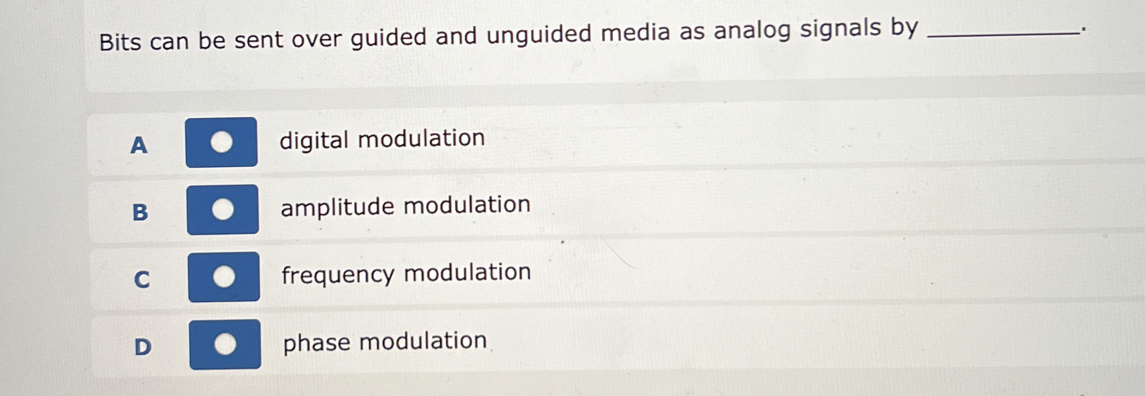 Bits can be sent over guided and unguided media