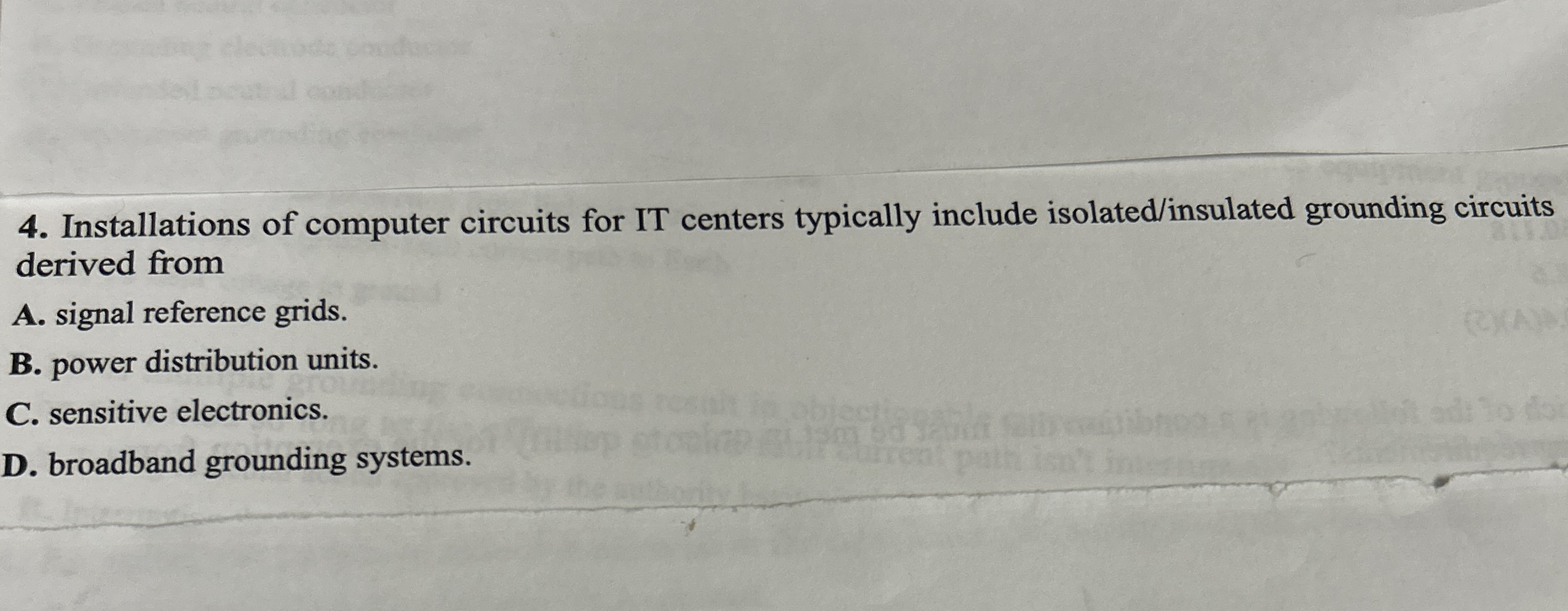 Installations of computer circuits for IT centers