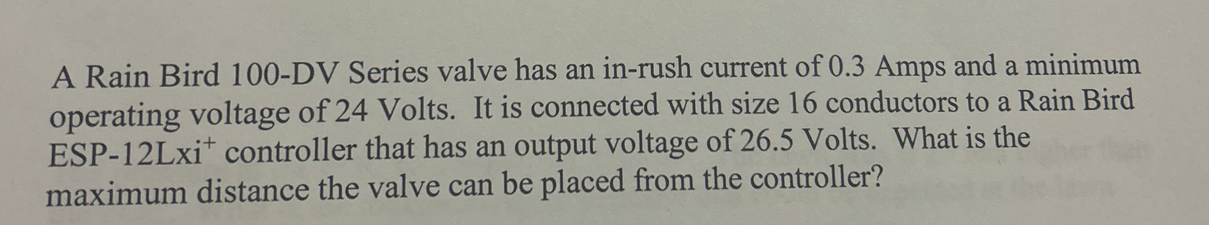 A Rain Bird 1 0 0 - DV Series valve has an in -
