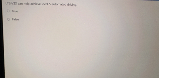 LTE - V 2 X can help achieve level - 5 automated