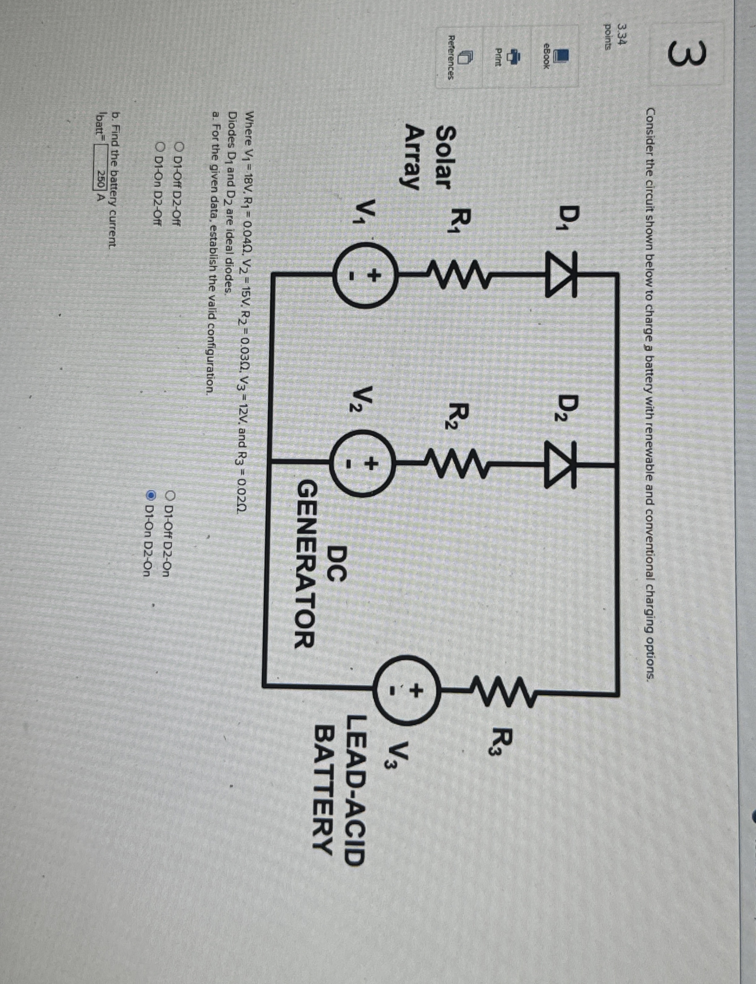 Consider the circuit shown below to charge a