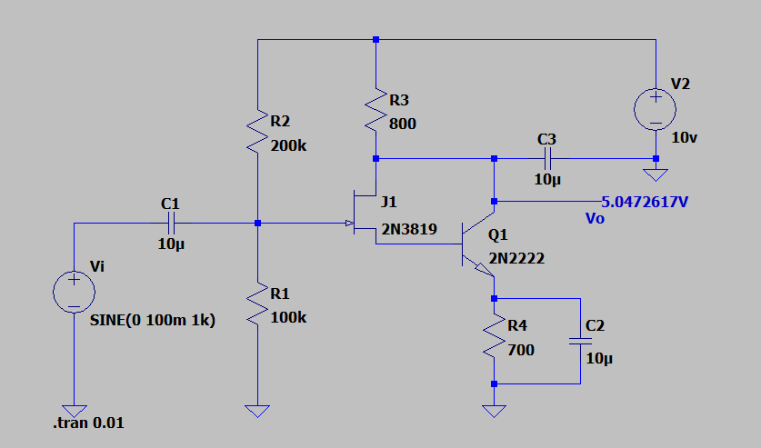 Solve the circuit by hand, obtain the