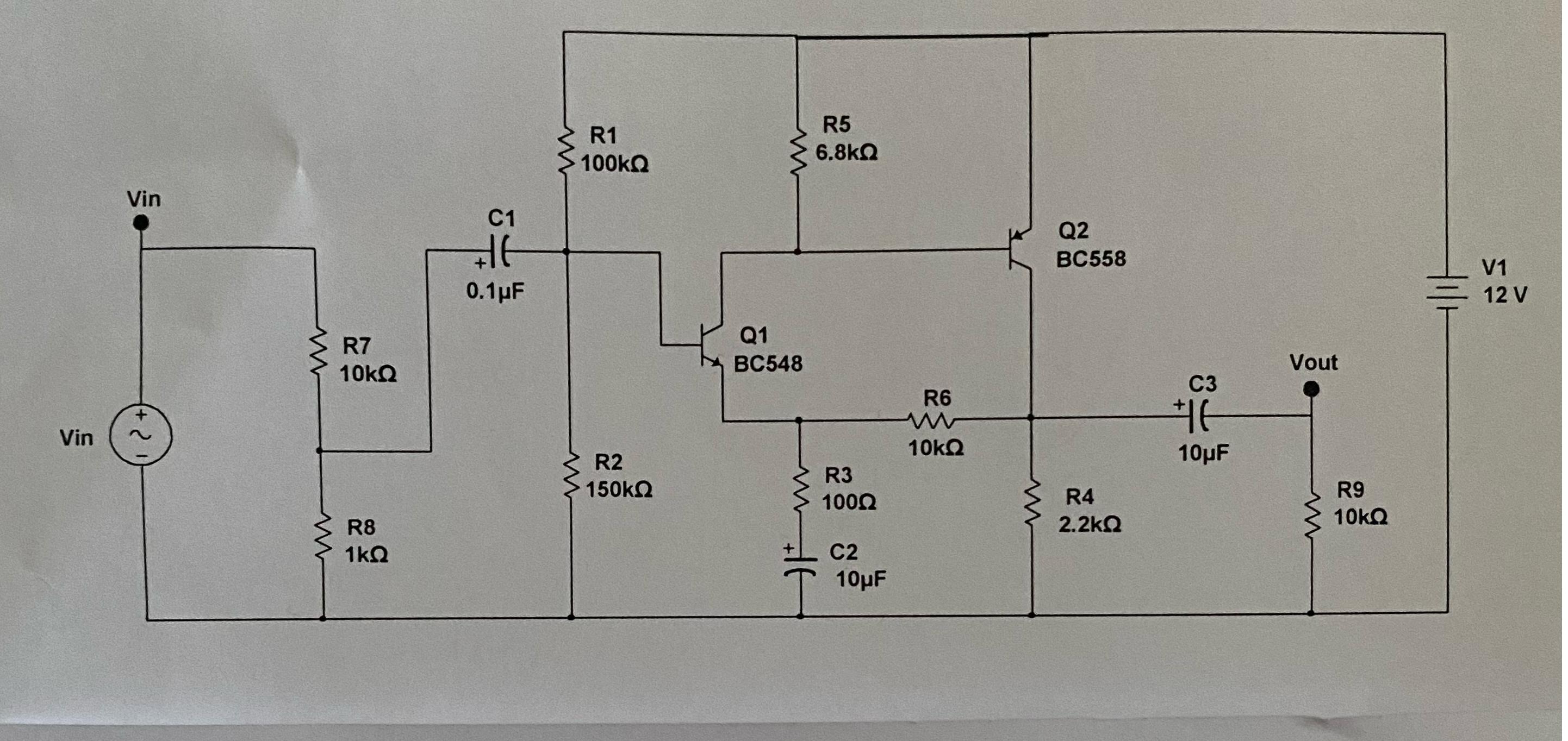 A a daki ift katl kuvvetlendirici devrede Vin
