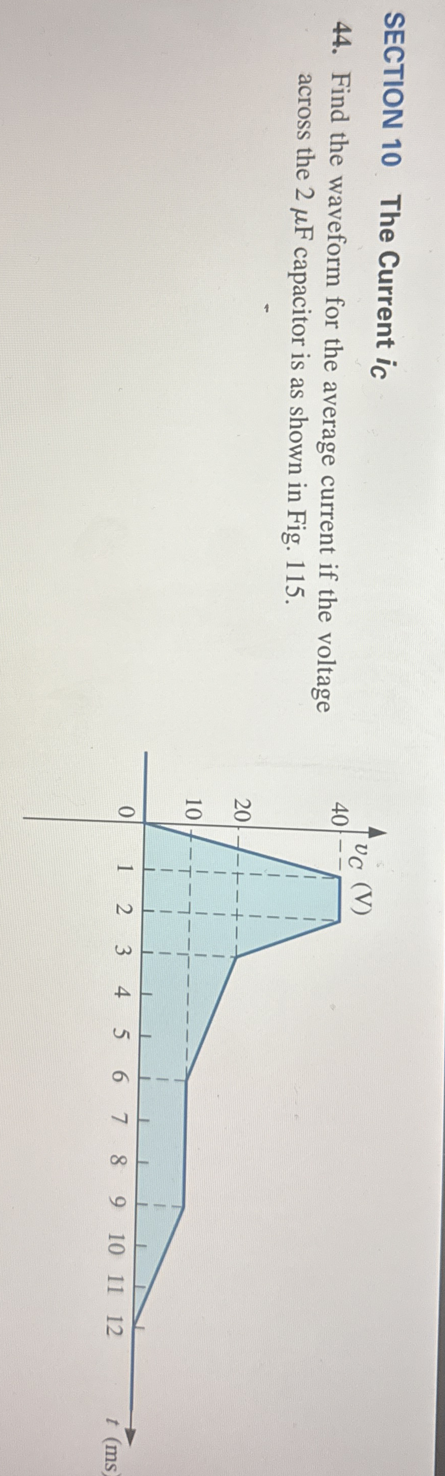 SECTION 1 0 The Current ic 4 4 . Find the