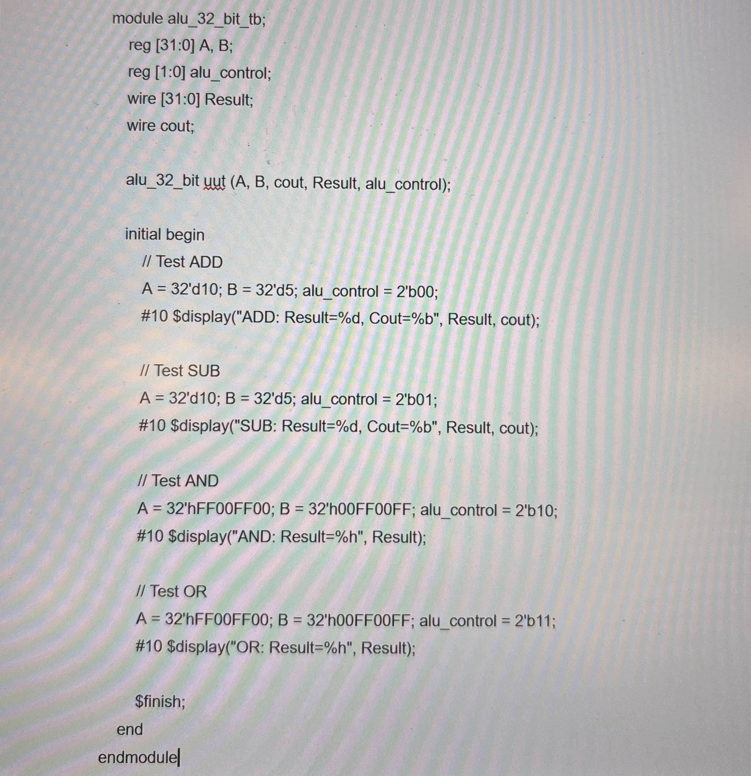 Exercise 5 . 1 5 Write a testbench to test the 3