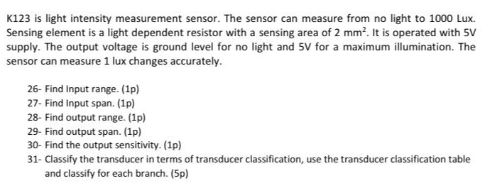 K 1 2 3 is light intensity measurement sensor .