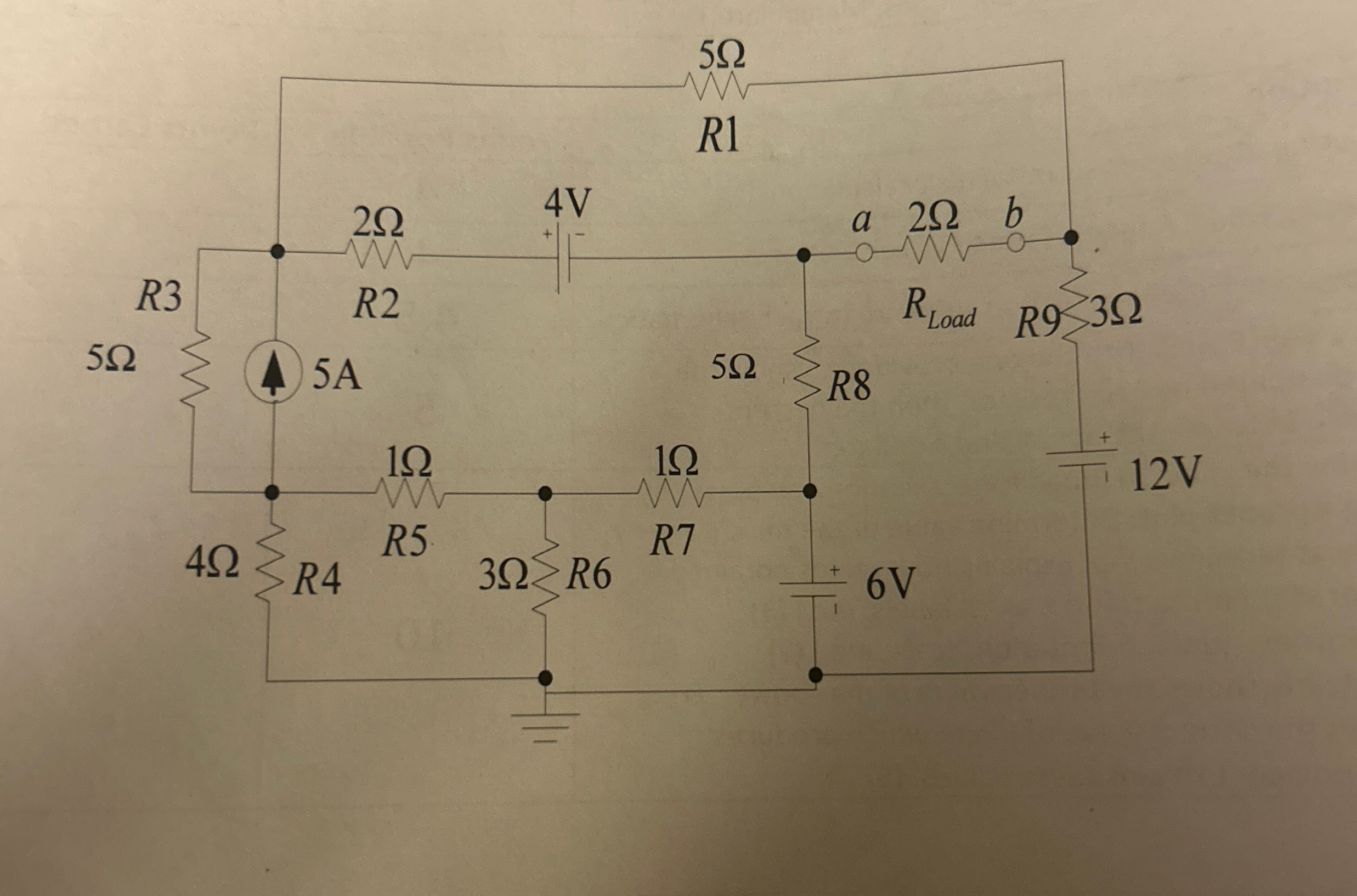 Solve the circuit using mesh analysis in mathcad