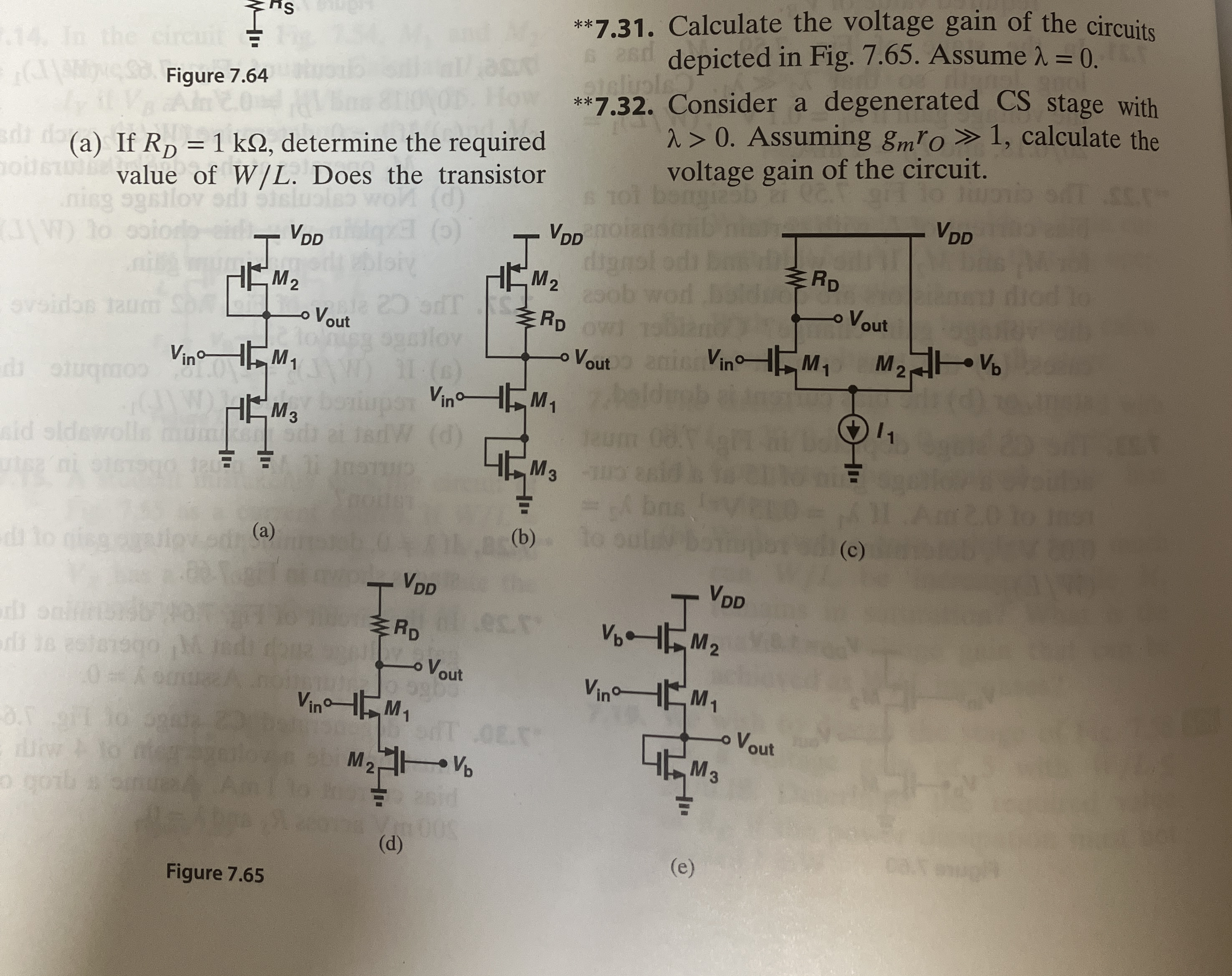 ? * * * * 7 . 3 1 . Calculate the voltage gain of