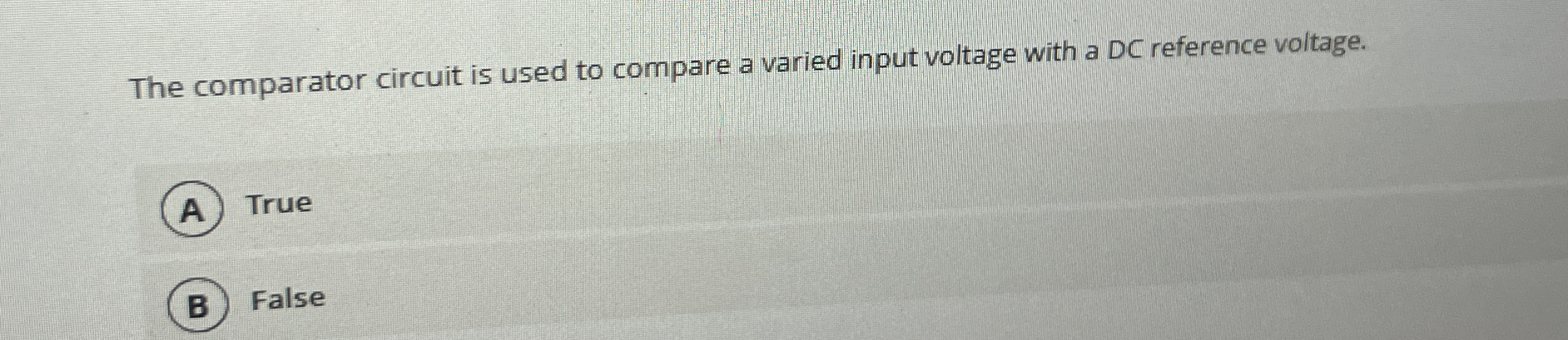 The comparator circuit is used to compare a