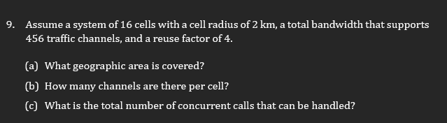 9 . Assume a system of 1 6 cells with a cell