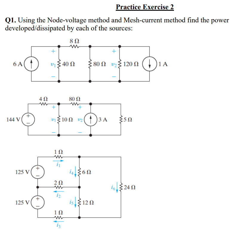 Practice Exercise 2 Q 1 . Using the Node -