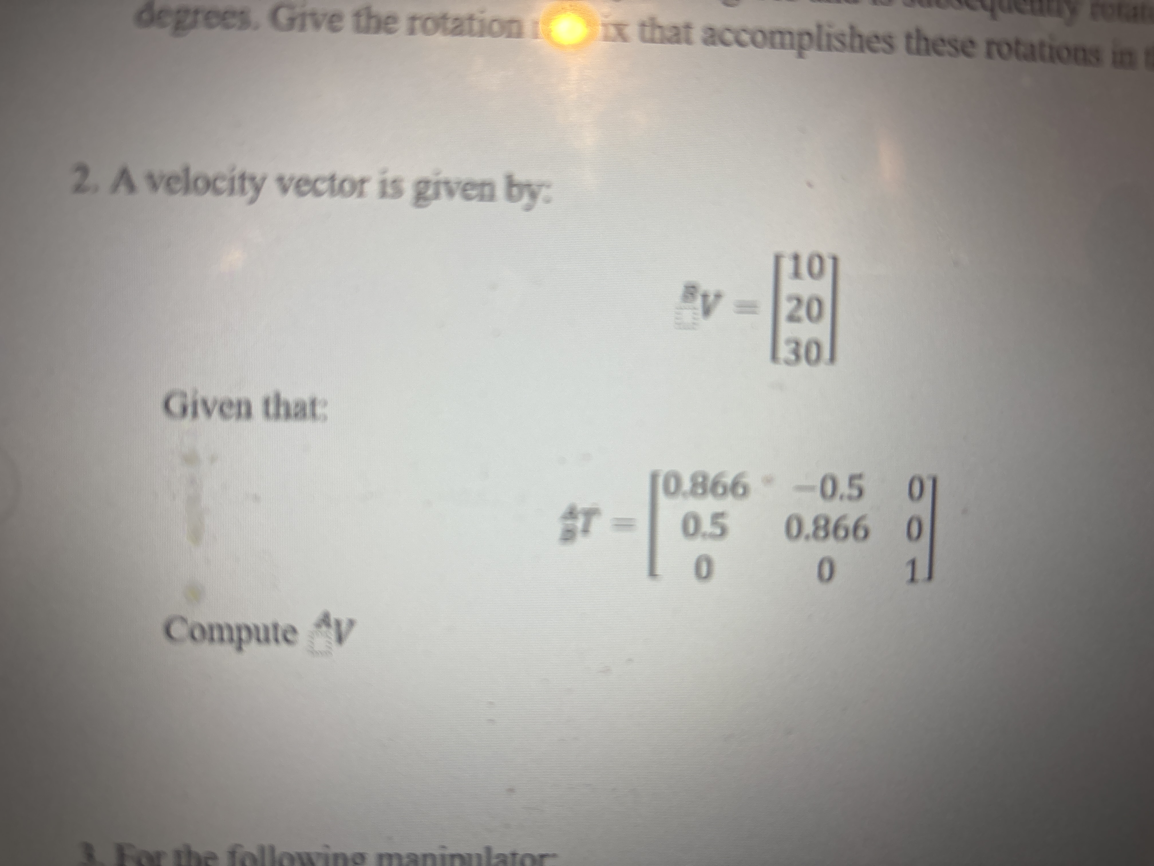 degrees. Give the rotation i . ix that