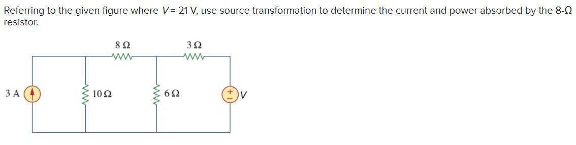 Referring to the given figure where V = 2 1 V ,