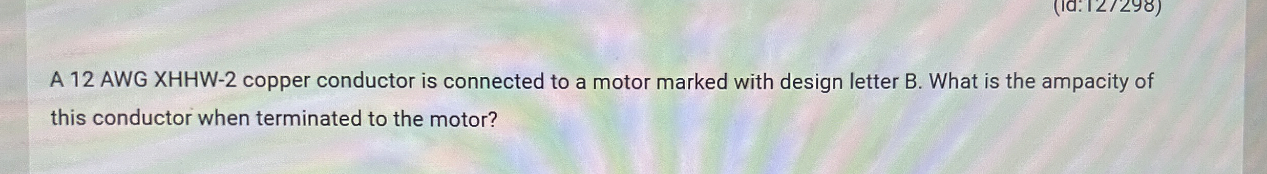 A 1 2 AWG XHHW - 2 copper conductor is connected
