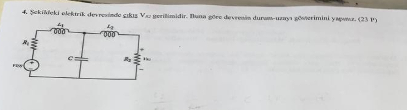 Sekildeki elektrik devresinde c k s V _ ( R 2 )