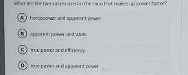 What are the two values used in the ratio that