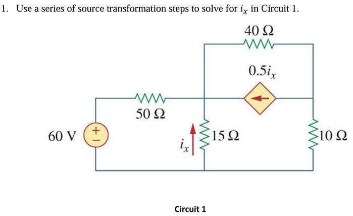 1 . Use a series of source transformation steps