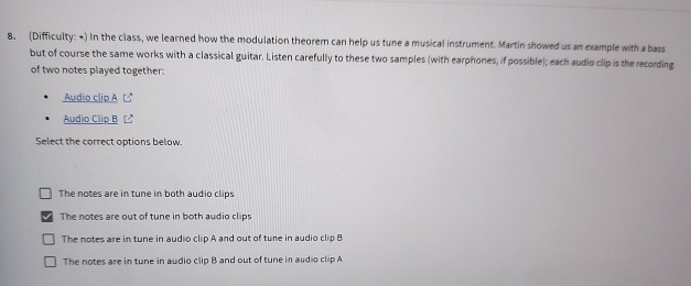 ( Difficulty: * ) In the class, we learned how