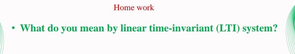 Home work What do you mean by linear time -