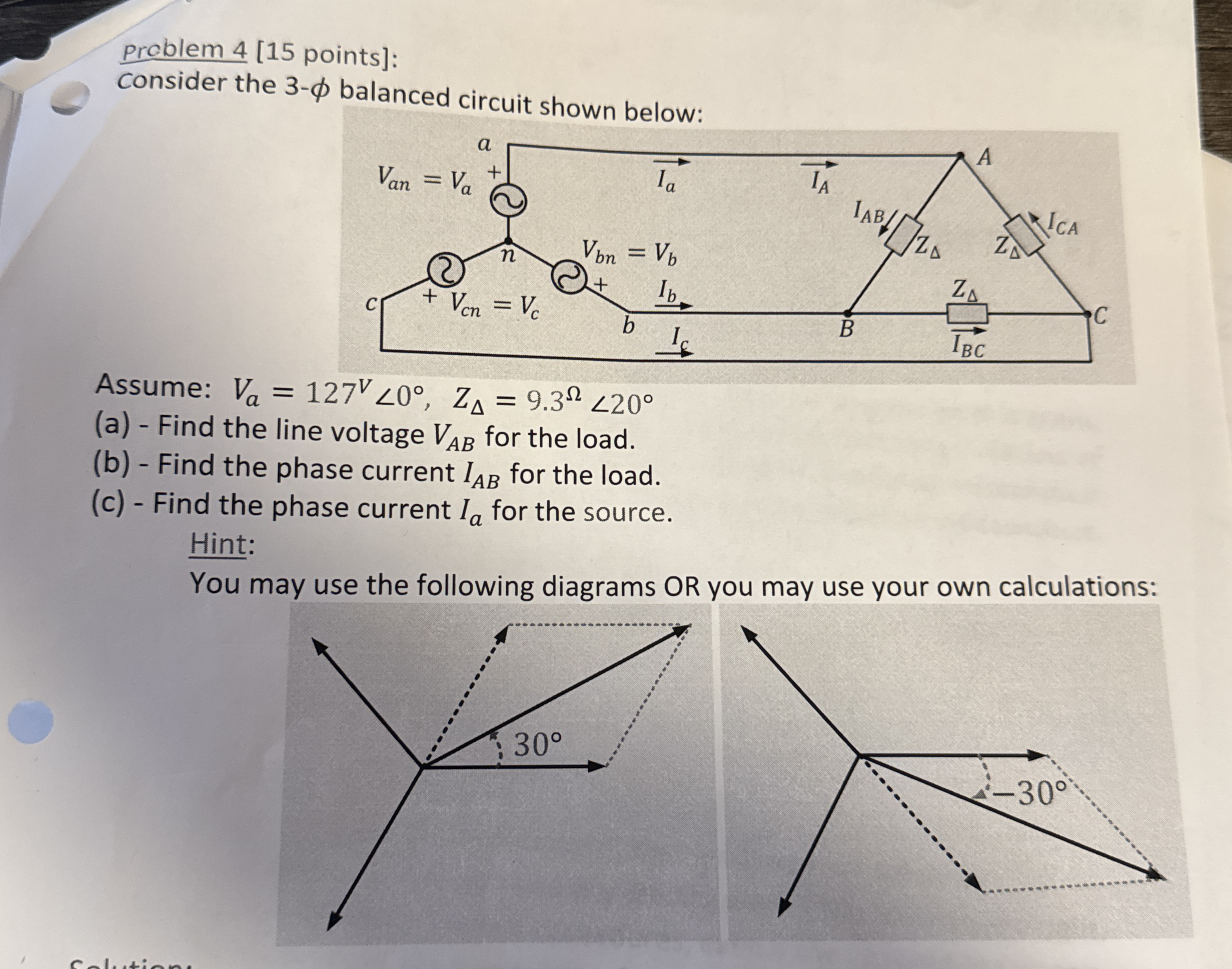 Problem 4 [ 1 5 points ] : Consider the 3 -