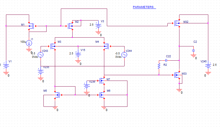 This is the frequency response in this circuit. 1