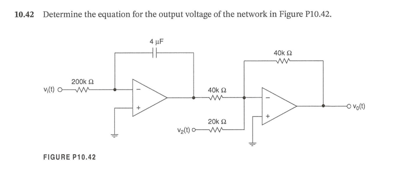 1 0 . 4 2 Determine the equation for the output
