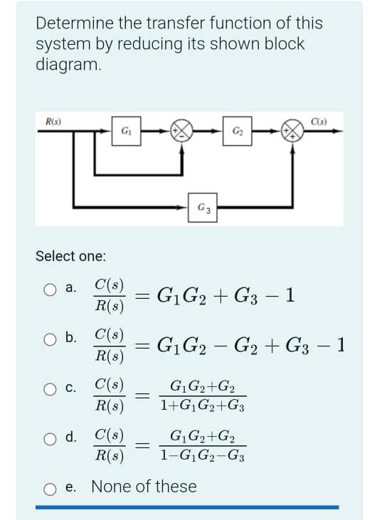 so e ee ntrole steme ursee obleme Determine the