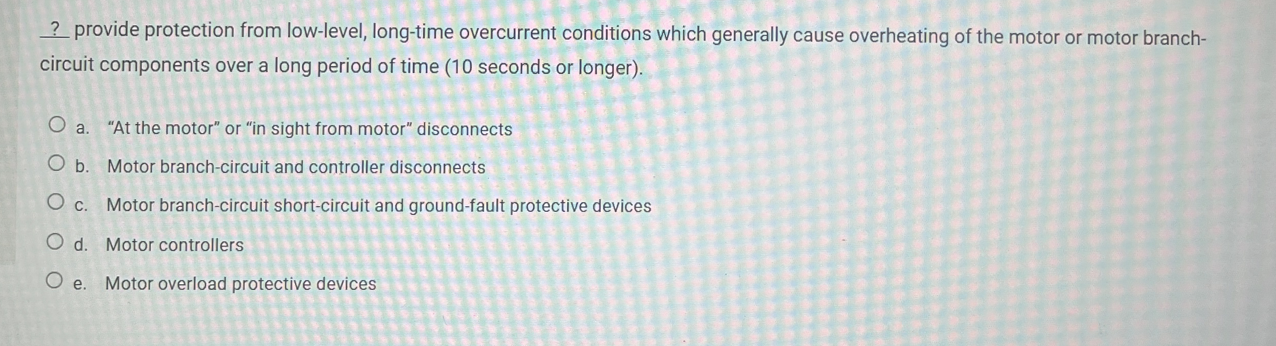 ? provide protection from low - level, long -