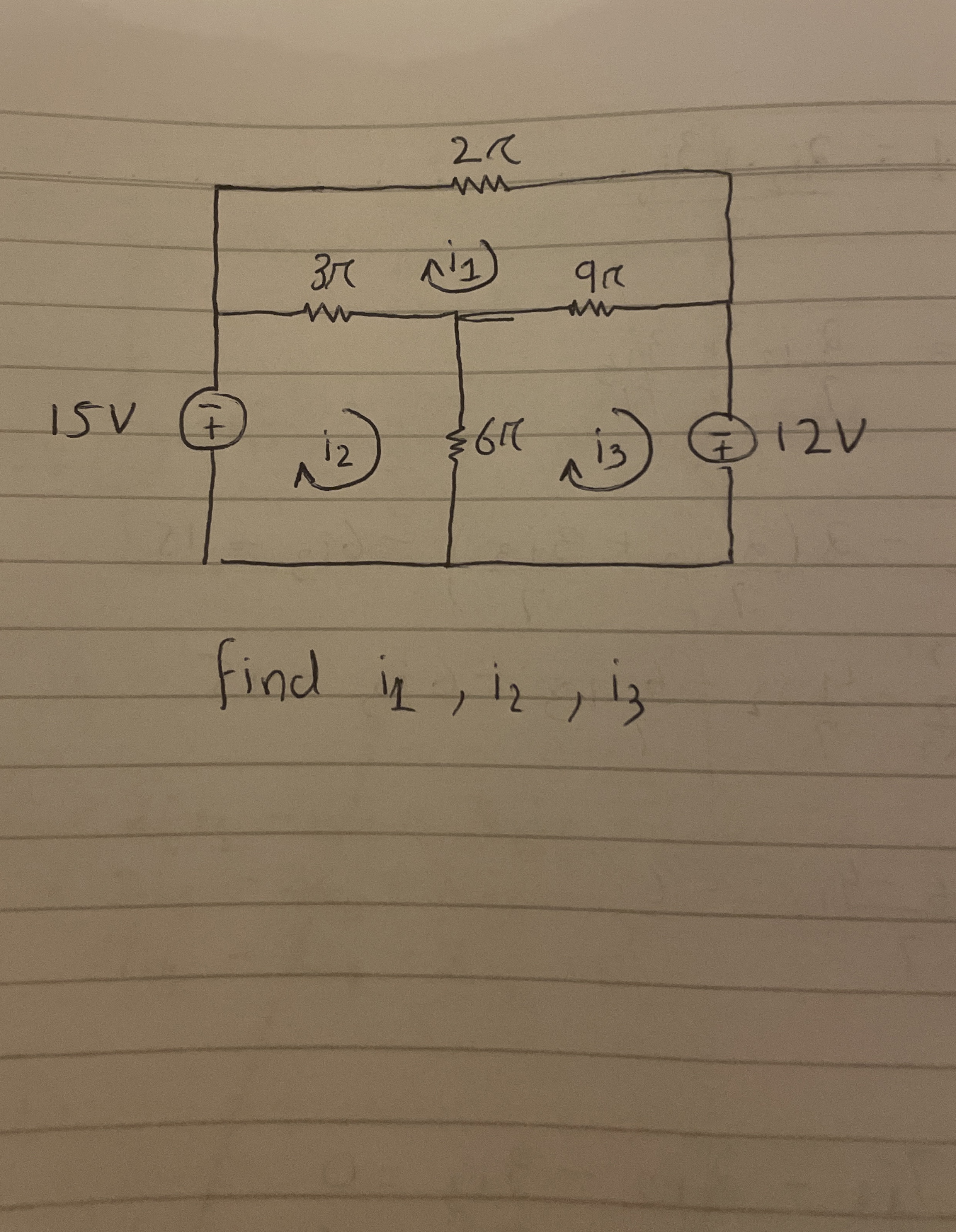 Find i 1 , i 2 , i 3