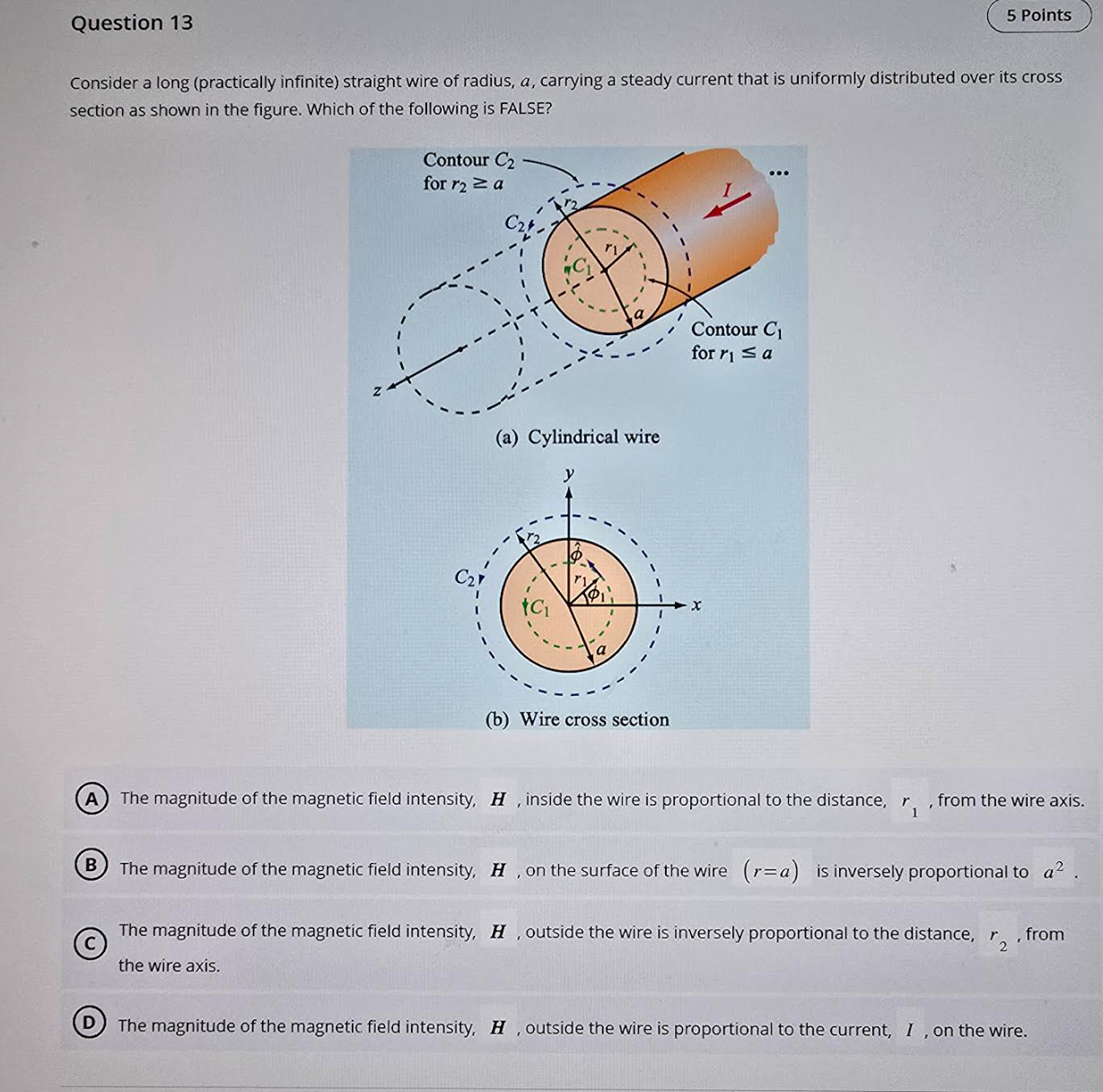 Question 1 3 Consider a long ( practically